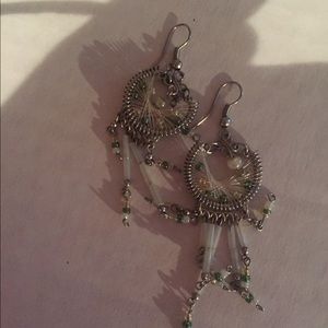 Native dream catcher earrings